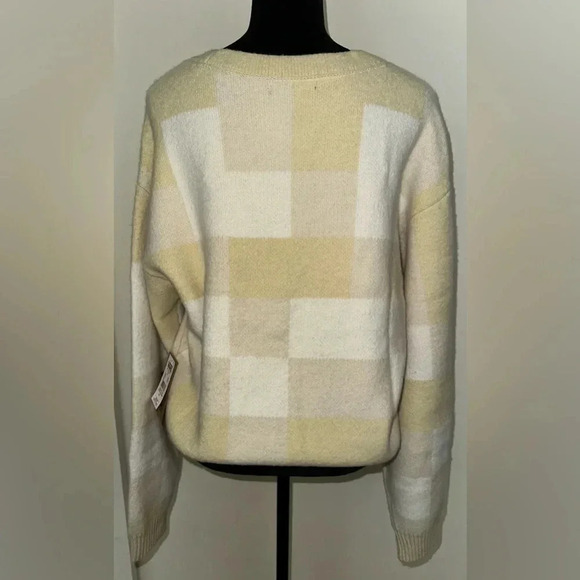 Vans Winter Checker Relaxed Cardigan In Turtledove - Size XL - NWT - Picture 8 of 8